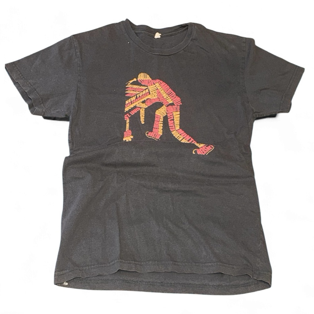 Ben Folds 2010 Tour Graphic T-Shirt with Pink and Yellow Design